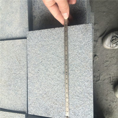 China China Granite Dark Grey G654 Granite Tiles Granite Paving Stone Flamed Surface 20x20x2cm supplier