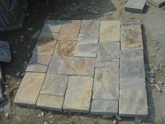 China Rust Slate Patio Pavers Rusty Slate Paving Stone Multicolor Slate Pavement Slate Floor Til supplier