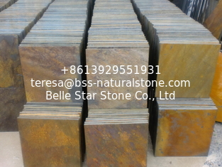 China China Multicolor Slate Tiles Rust Slate Stone Pavers Slate Pavement Slate Patio Walkway supplier