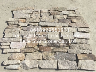 China Sesame Yellow Granite Field Stone Random Stone Veneer Natural Granite Ledgestone supplier