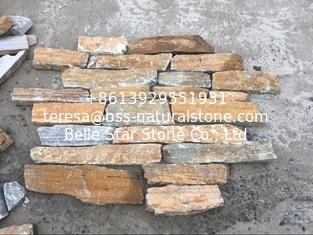 China Rustic Quartzite Field Stone Natural Random Stone Veneer Quartzite Stone Cladding supplier