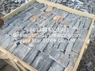 China Grey Slate Field Stone Random Slate Stone Veneer Natural Slate Wall Cladding supplier