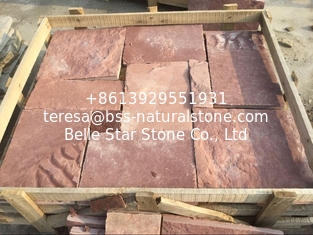 China Red Sandstone Retaining Wall Natural Sandstone Cladding Sandstone Wall Tiles supplier
