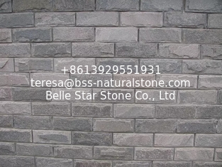 China Pink Quartzite Mushroom Stones Pillar Wall Stone Landscaping Stones Exterior Stone Wall Tiles supplier