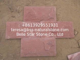 China Red Sandstone Mushroom Stone Pillar/Column Wall Stone Exterior Stone Cladding Landscaping Stone supplier