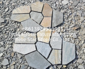 China Oyster Split Face Slate Flagstone Flooring Pavers Oyster Flagstone Wall Cladding Landscaping Stone supplier