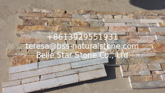 China Hot Sales Quartzite Z Stone Cladding Rough Beige Stone Veneer Natural Culture Stone Ledger Stone supplier