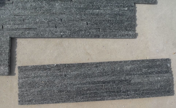 China Black Quartzite Waterfall Shape Ledgestone,Retaining Wall Panel,Quartzite Culture Stone supplier