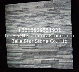 China Cloudy Grey Quartzite Waterfall Shape Culture Stone,Outdoor Landscaping Stone Panel,Ledgestone supplier