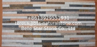 China Multicolor Natural Stone Waterfall Shape Ledgestone,Real Stone Panel,Thin Stone Veneer for Wall supplier