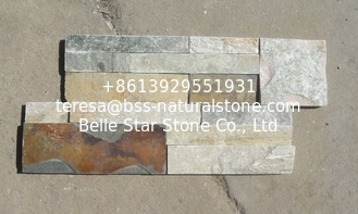 China Oyster Mixed Rusty Color S Clad Stacked Stone,Split Face Slate S Clad Stone Cladding,Thin Stone Veneer supplier