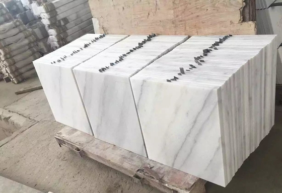 China Guangxi White Marble Floor Tiles, Chinese Carrara White Marble Tiles, White Marble Wall Tiles,Polished Marble Stone supplier