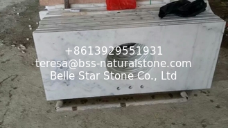 China Guangxi White Marble Vanity Top,China Carrara White Marble Counter Tops,White Bathroom Top,Marble Kitchen Vanity Top supplier