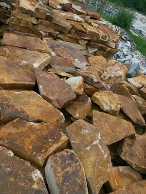 China Multicolor Slate Retaining Wall Stone,Rusty Slate Garden Stone,Random Rustic Slate Stone,Landscaping Stone supplier
