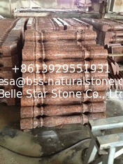 China G562 Crown Red Granite Baluster, Maple Leaf Red Granite Balustrade, China Capao Bonito Granite Railing supplier