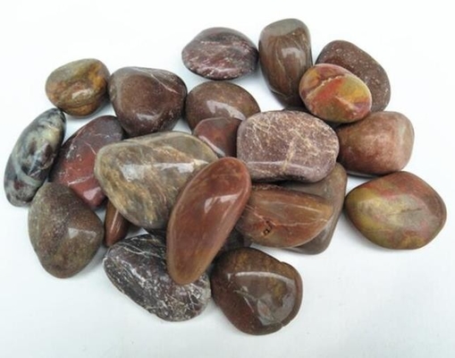 China Polished Pebble Stones,Red Cobble Stones,Red River Stones,Cobble River Pebbles,Landscaping Pebbles supplier