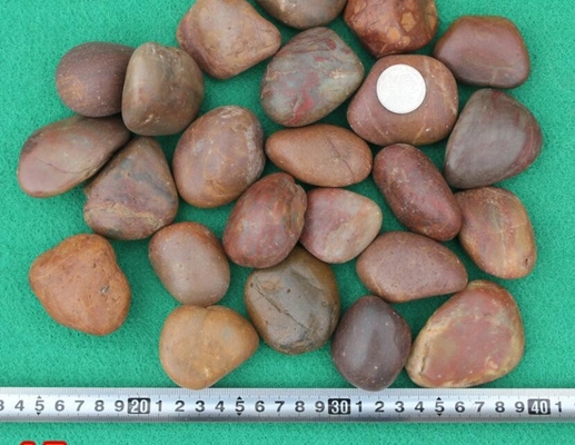 China Polished Pebble Stones,Red Cobble Stones,Red River Stones,Cobble River Pebbles,Landscaping Pebbles supplier