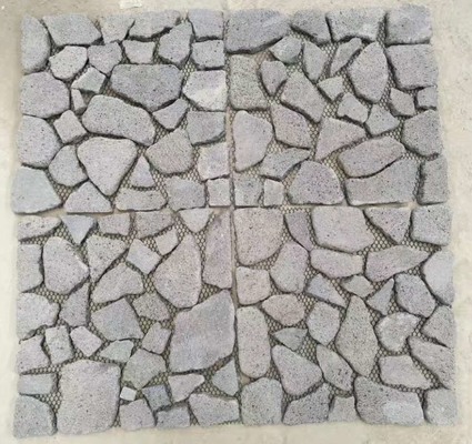 China Black Lava Stone Mosaic,Natural Stone Mosaic Pattern,Basalt Mosaic Wall Tiles,Interior Stone Mosaic supplier