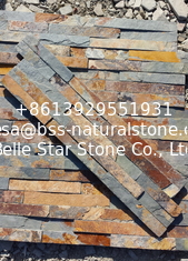China China Multicolor Split Face Slate Stone Cladding,Rusty Slate Zclad Stacked Stone,Slate Ledgestone,Culture Stone supplier