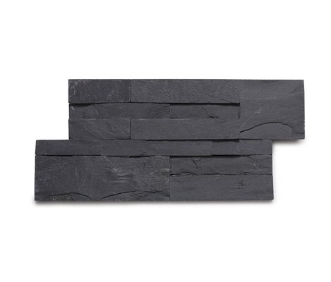 China Chinese Black Slate Sclad Stone Panels,Split Face Slate Stone Cladding,Thin Stone Veneer,Riven Slate Stacked Stone supplier