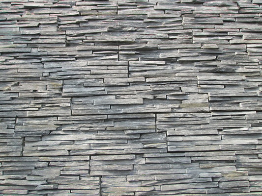 China Slim Black Slate Cemented Culture Stone,Zclad Stacked Stone,Charcoal Slate Stone Cladding,Carbon Black Slate Stone Panel supplier