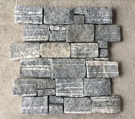 China Silver Cloud Granite Zclad Stone Panels Backed Steel Wire,Grey Granite Stacked Stone,Natural Stone Cladding,Ledgestone supplier