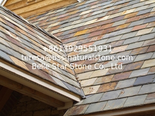 China Chinese Multicolor Slate Roof Tiles,Rusty Slate Roofing,Split Face Roofing Slate,Multicolour Roof Slate Tiles supplier