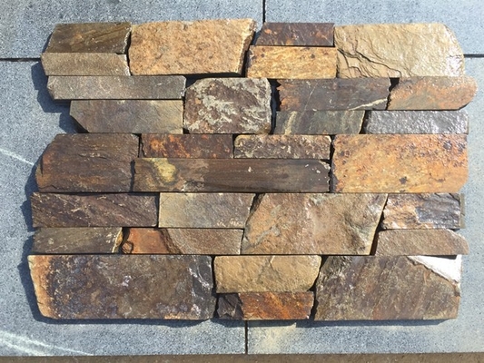 China Rusty Sandstone Wall Cladding,Natural Retaining Wall Stone,Random Stacked Stone,Rust Wall Tiles,Sandstone Wall Panel supplier