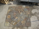 Rusty Multicolor Slate Medallion Floor Tile Set Square Pattern Natural Paving Stone supplier