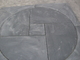 Black Slate Medallion Square Pattern Plaza Floor Stone Decoration Slate Paving Stone supplier