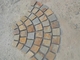 China Rusty Slate Fan Flagstone Walkway Patio Pavers Fan Flagstone Driveway Outdoor Wall Stone supplier