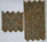 Rust Slate Mosaic Tile Natural Stone Wall Mosaic Mulicolor Slate Stone Mosaic Slate Mosaic Pattern supplier