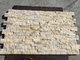 Light Yellow Jade Quartzite Culture Stone,Natural Thin Stone Veneer for Wall,Indoor Wall Ledgestone supplier