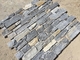 Blue Quartzite Natural Stacked Stone Wall Cladding Back With Cement supplier